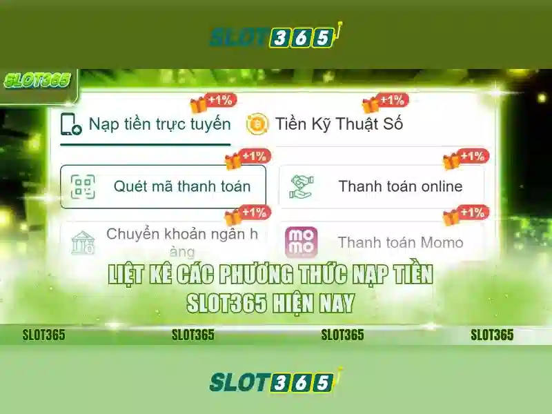 Slot365: Trải nghiệm trò chơi slot trực tuyến tuyệt vời